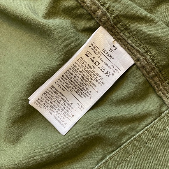 GAP Lightweight Utility Coat Jacket Army Green XS! - Picture 6 of 6